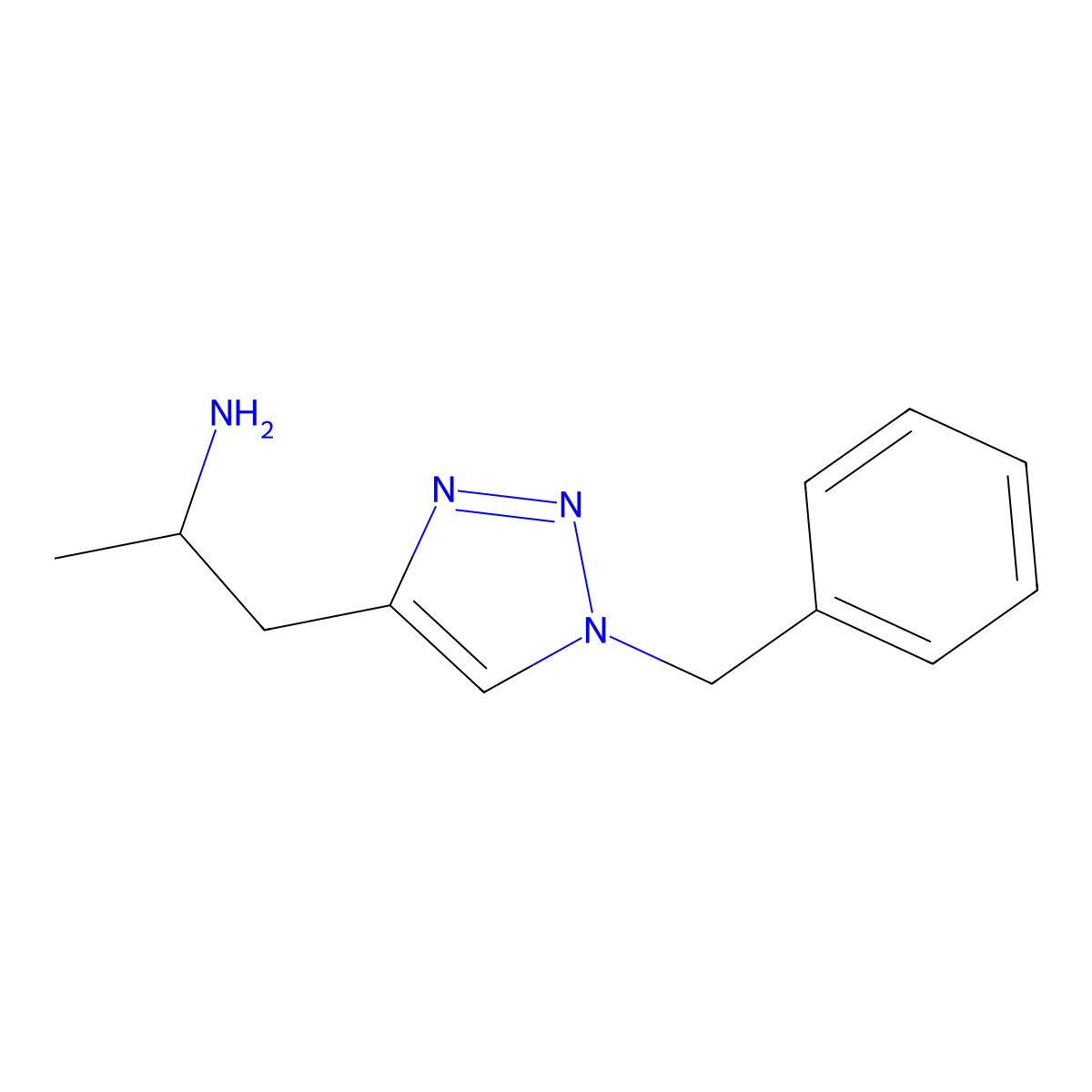 (2S)-1-(1-Benzyl-1H-1,2,3-triazol-4-yl)propan-2-amine molecular structure, CAS 2059917-38-1
