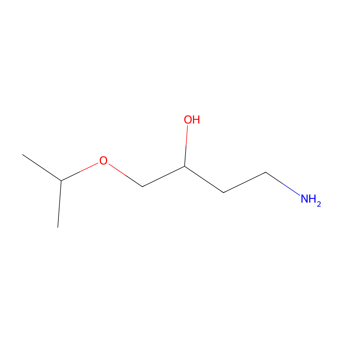 (2S)-4-Amino-1-(propan-2-yloxy)butan-2-ol molecular structure, CAS 2059917-44-9