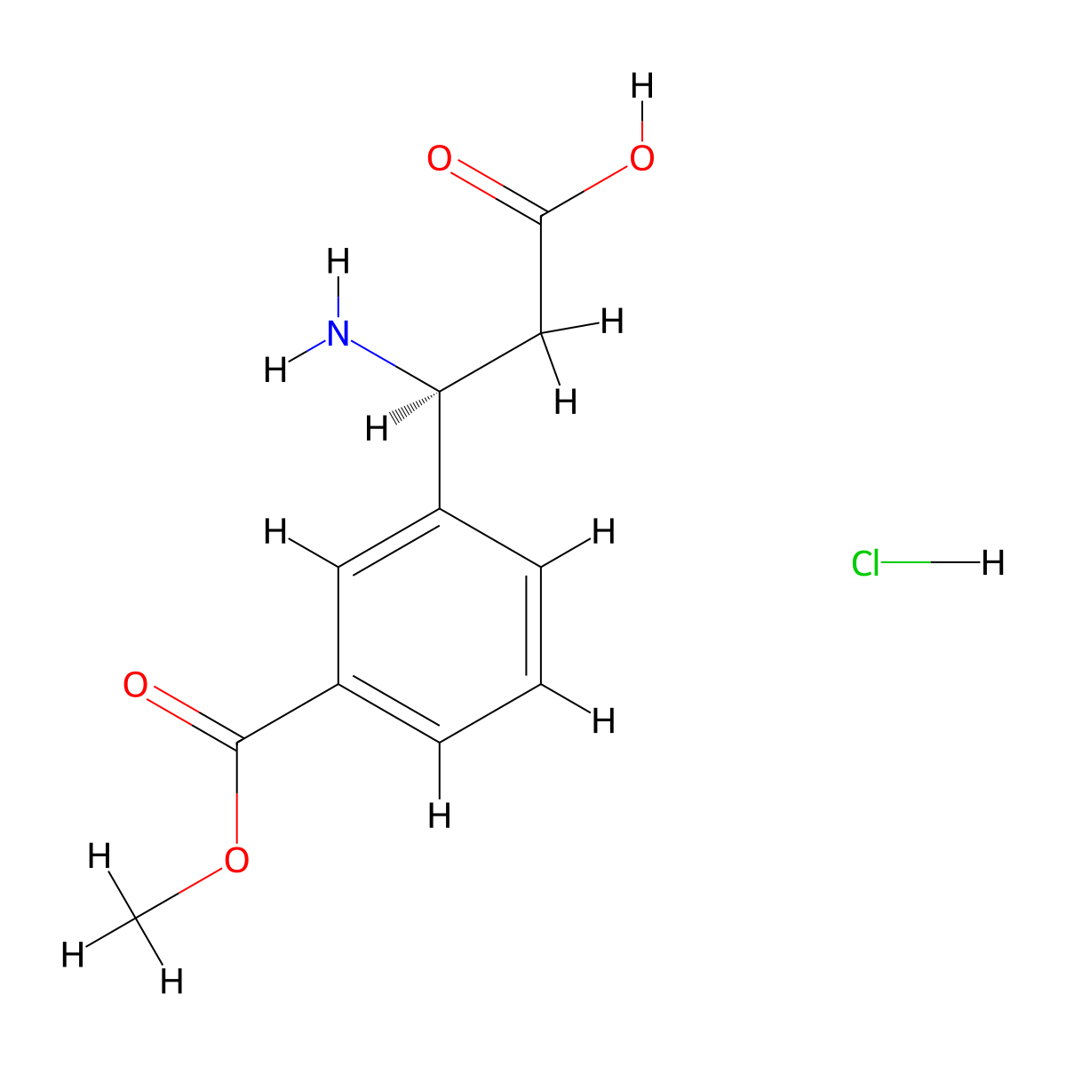 (3S)-3-amino-3-[3-(methoxycarbonyl)phenyl]propanoic acid hydrochloride molecular structure, CAS 2059917-86-9
