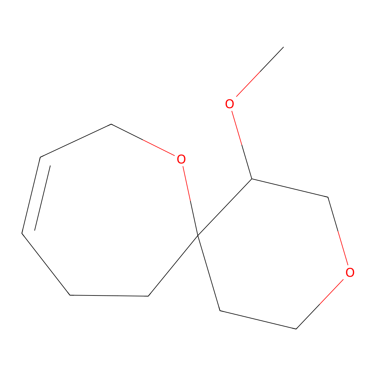 1-Methoxy-3,7-dioxaspiro[5.6]dodec-9-ene molecular structure, CAS 2059927-12-5