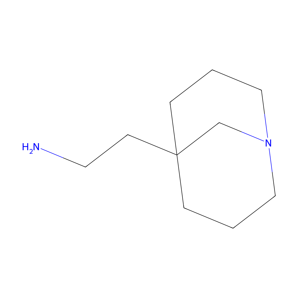 2-{1-Azabicyclo[3.3.1]nonan-5-yl}ethan-1-amine molecular structure, CAS 2059927-42-1