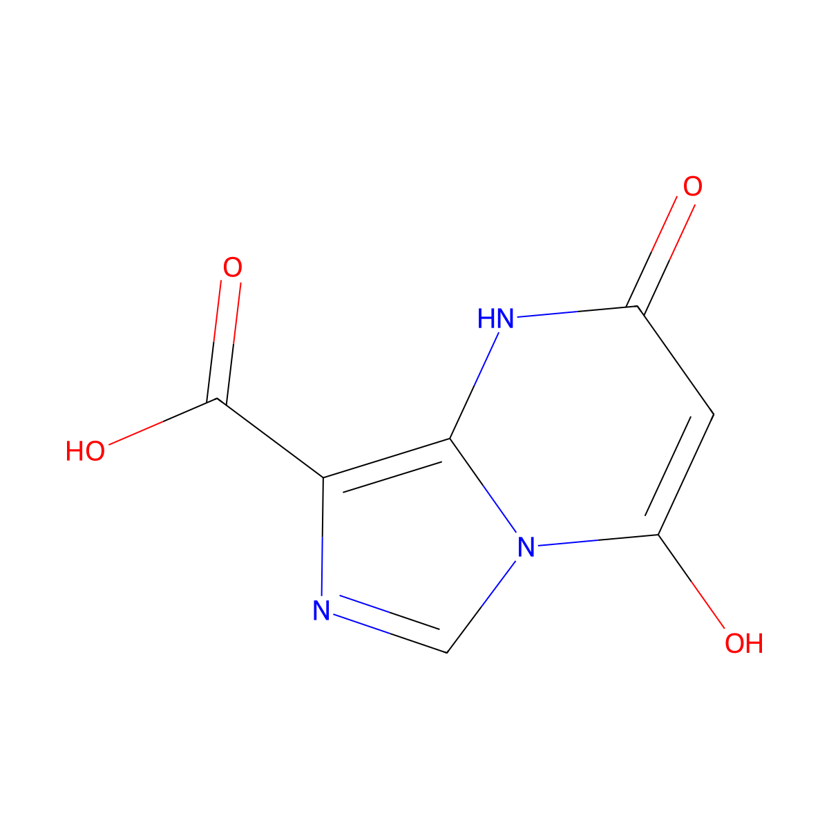 2,4-Dihydroxyimidazo[1,5-a]pyrimidine-8-carboxylic acid molecular structure, CAS 2059927-47-6