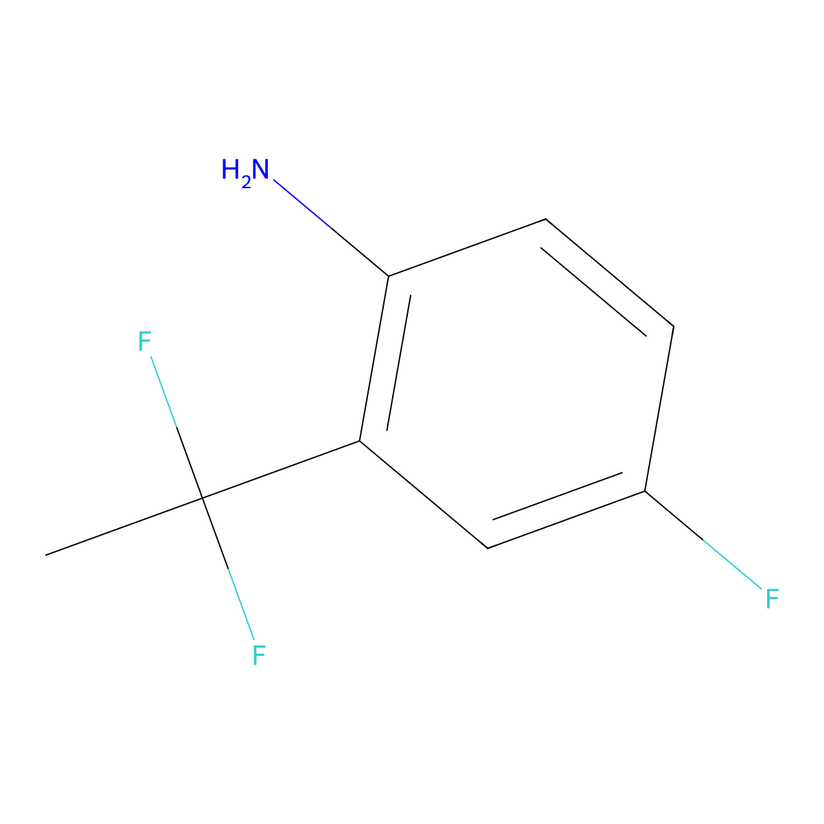2-(1,1-Difluoroethyl)-4-fluoroaniline molecular structure, CAS 2059927-50-1