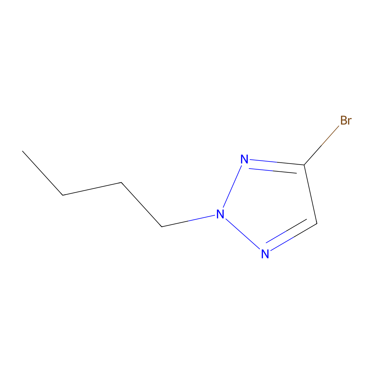 4-Bromo-2-butyl-2H-1,2,3-triazole molecular structure, CAS 2059927-79-4