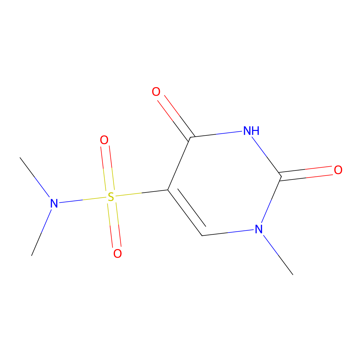 N,N,1-Trimethyl-2,4-dioxo-1,2,3,4-tetrahydropyrimidine-5-sulfonamide molecular structure, CAS 2059927-83-0