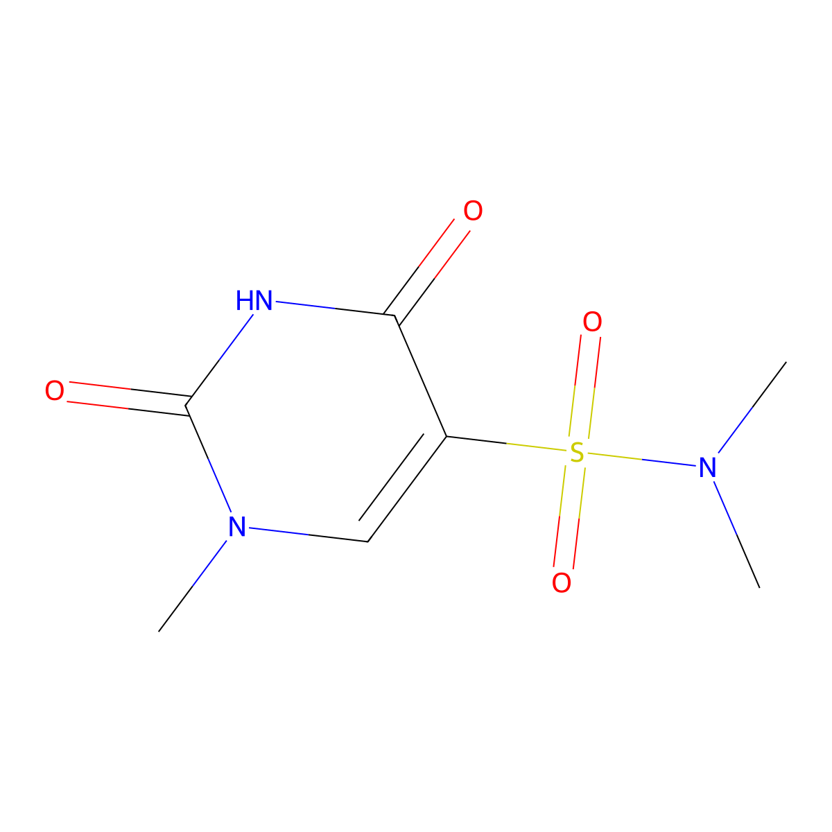 N,N,1-Trimethyl-2,4-dioxo-1,2,3,4-tetrahydropyrimidine-5-sulfonamide molecular structure, CAS 2059927-83-0