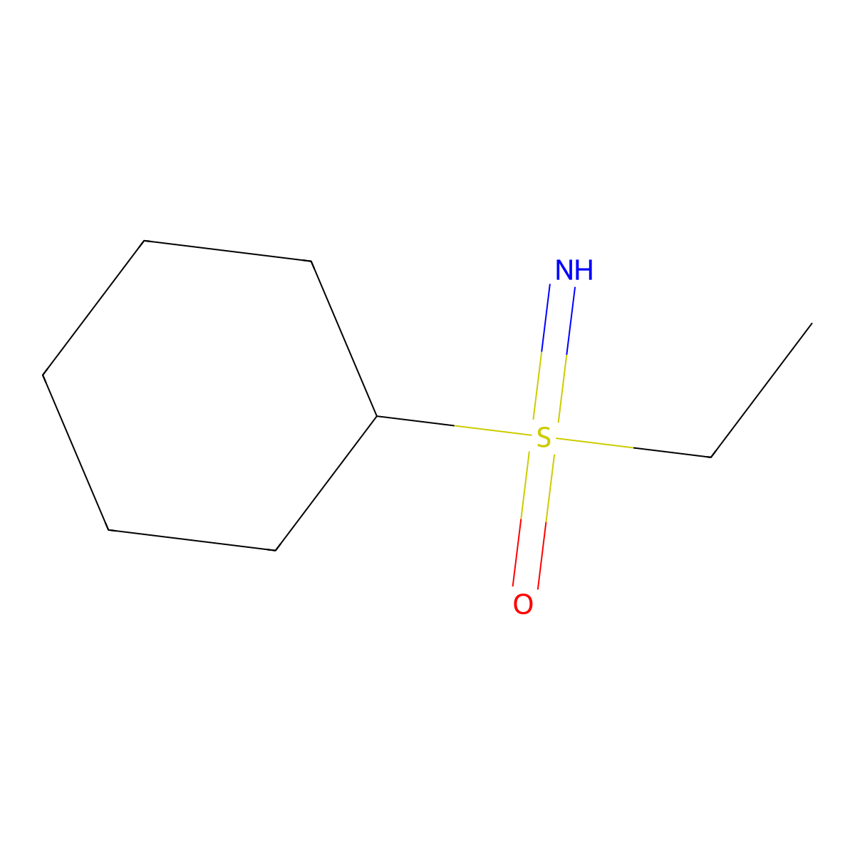 Cyclohexyl(ethyl)imino-lambda6-sulfanone molecular structure, CAS 2059927-86-3