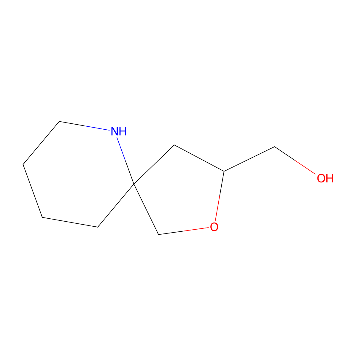{2-Oxa-6-azaspiro[4.5]decan-3-yl}methanol molecular structure, CAS 2059927-97-6