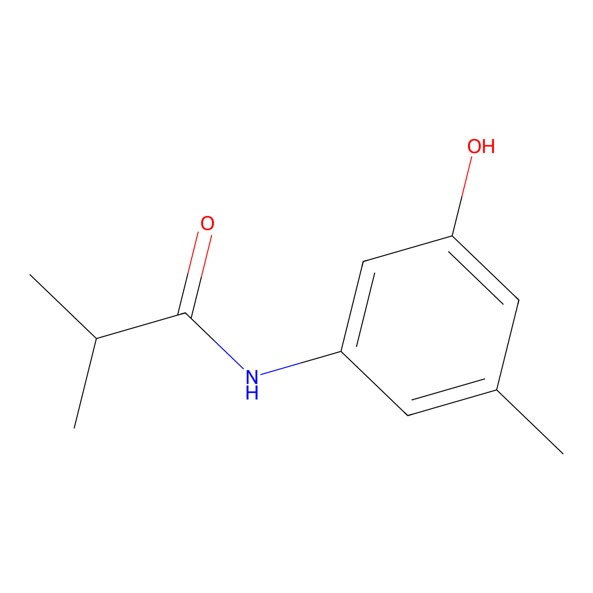 N-(3-Hydroxy-5-methylphenyl)-2-methylpropanamide molecular structure, CAS 2059931-91-6