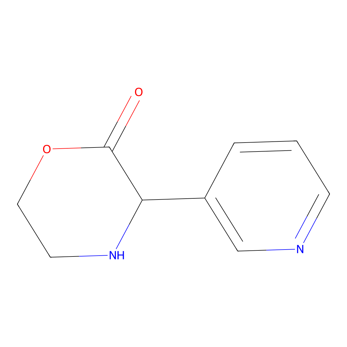 3-(Pyridin-3-yl)morpholin-2-one molecular structure, CAS 2059931-92-7
