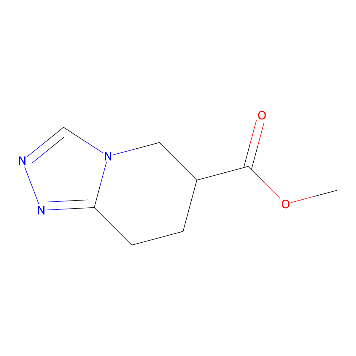 Methyl 5H,6H,7H,8H-[1,2,4]triazolo[4,3-a]pyridine-6-carboxylate molecular structure, CAS 2059931-98-3