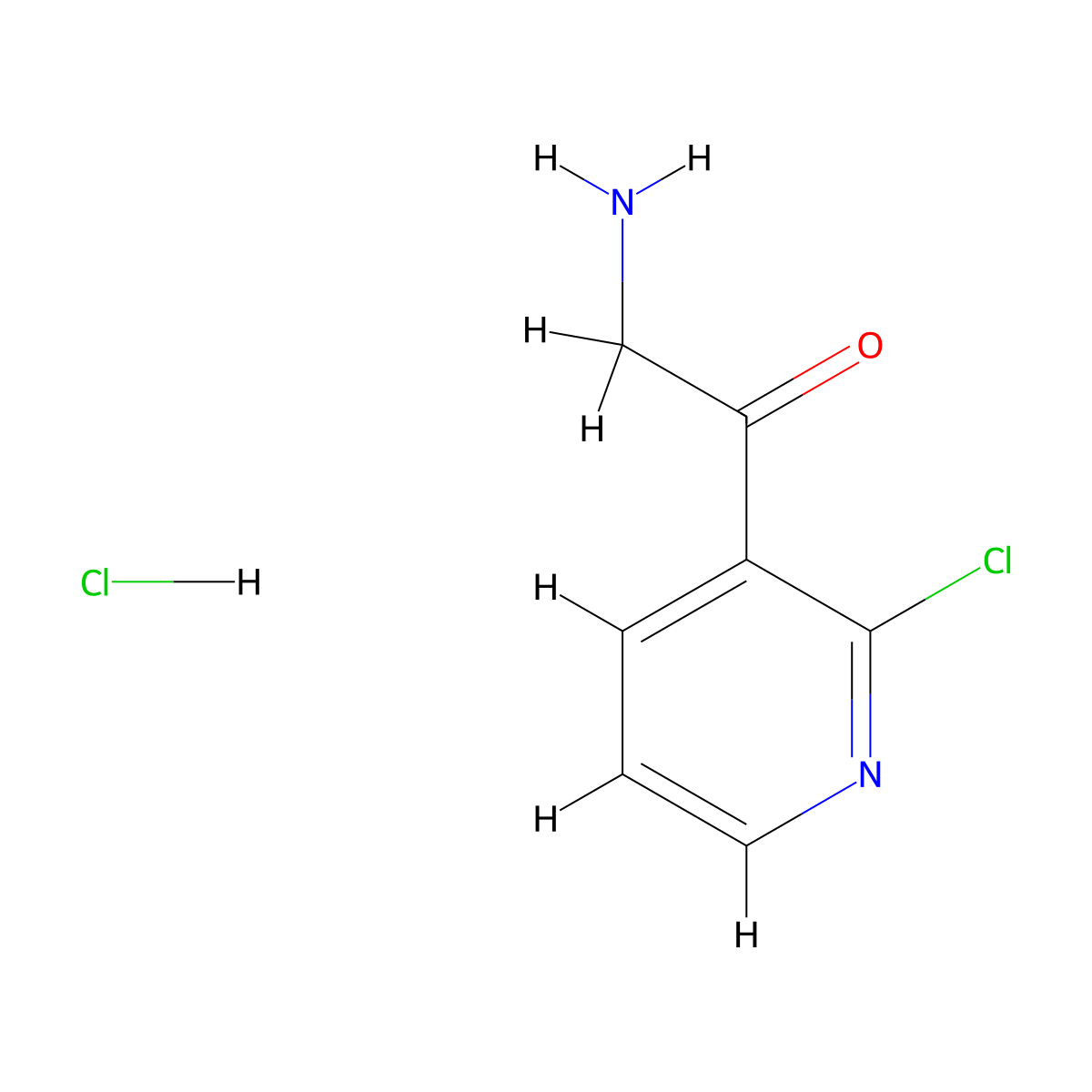 2-Amino-1-(2-chloropyridin-3-yl)ethan-1-one hydrochloride molecular structure, CAS 2059932-12-4