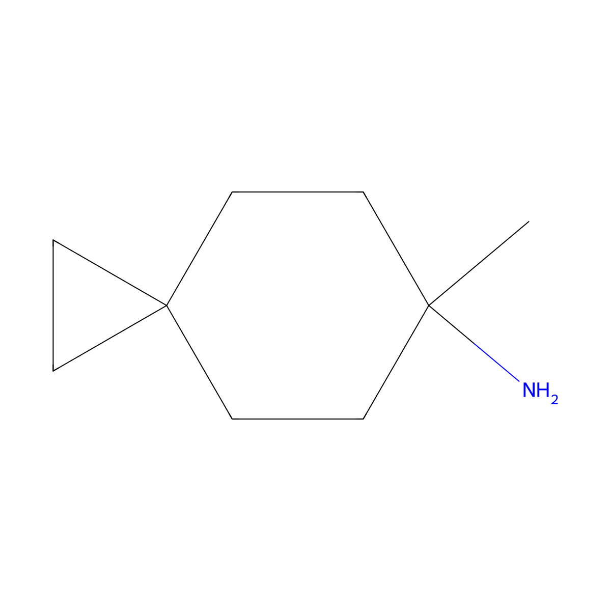 6-Methylspiro[2.5]octan-6-amine molecular structure, CAS 2059932-21-5