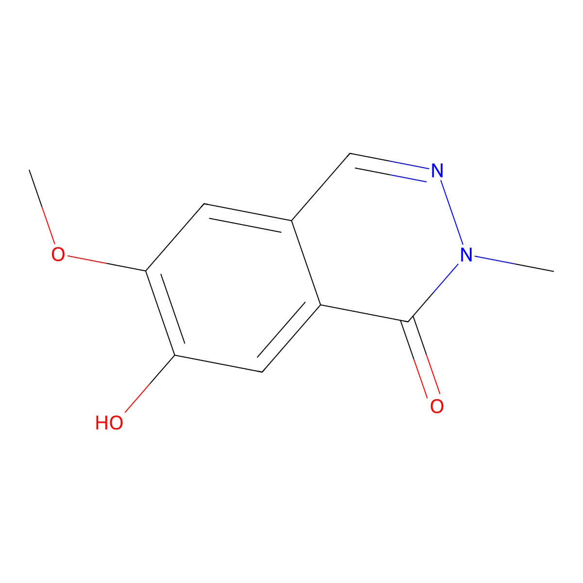 7-Hydroxy-6-methoxy-2-methyl-1,2-dihydrophthalazin-1-one molecular structure, CAS 2059932-36-2