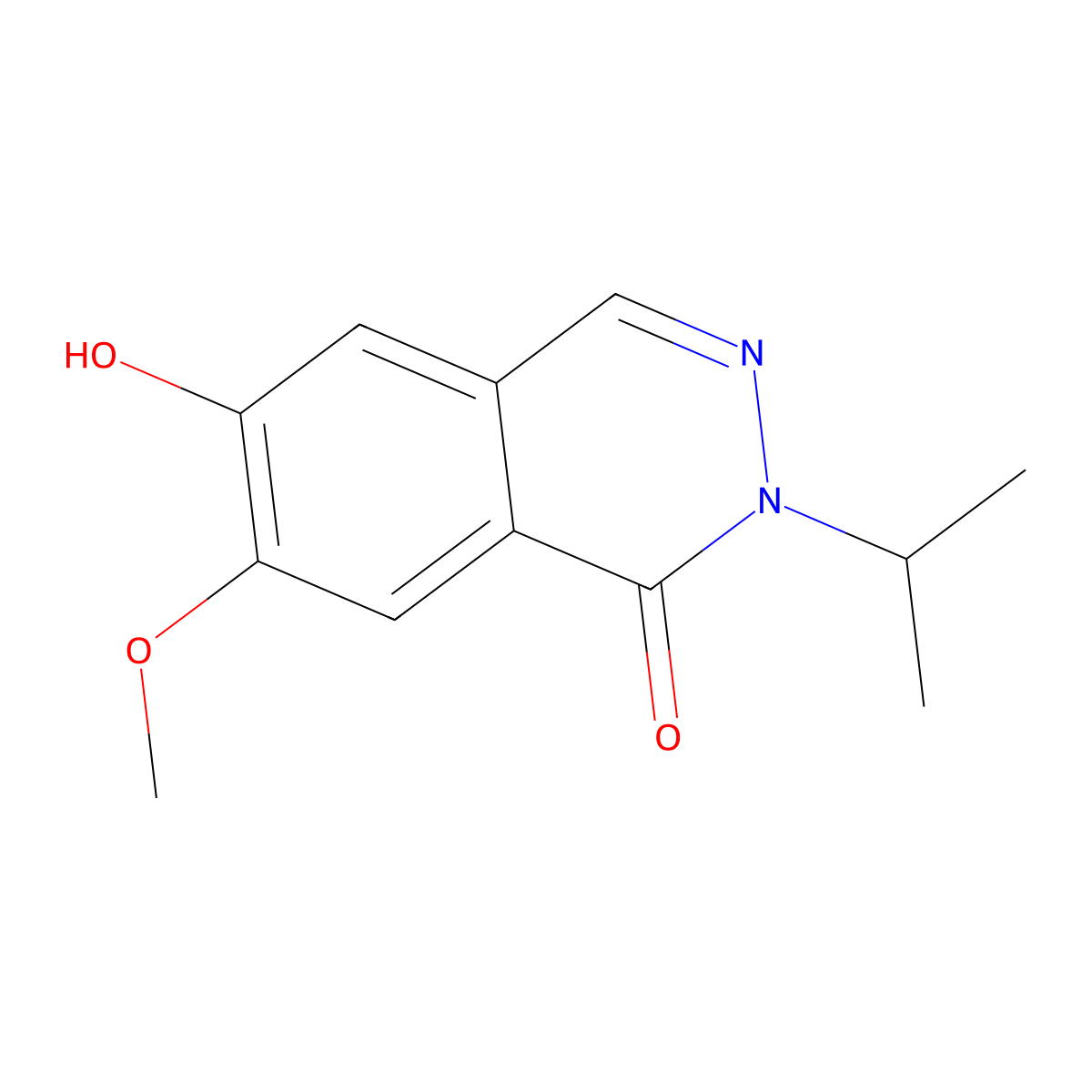 6-Hydroxy-7-methoxy-2-(propan-2-yl)-1,2-dihydrophthalazin-1-one molecular structure, CAS 2059932-42-0