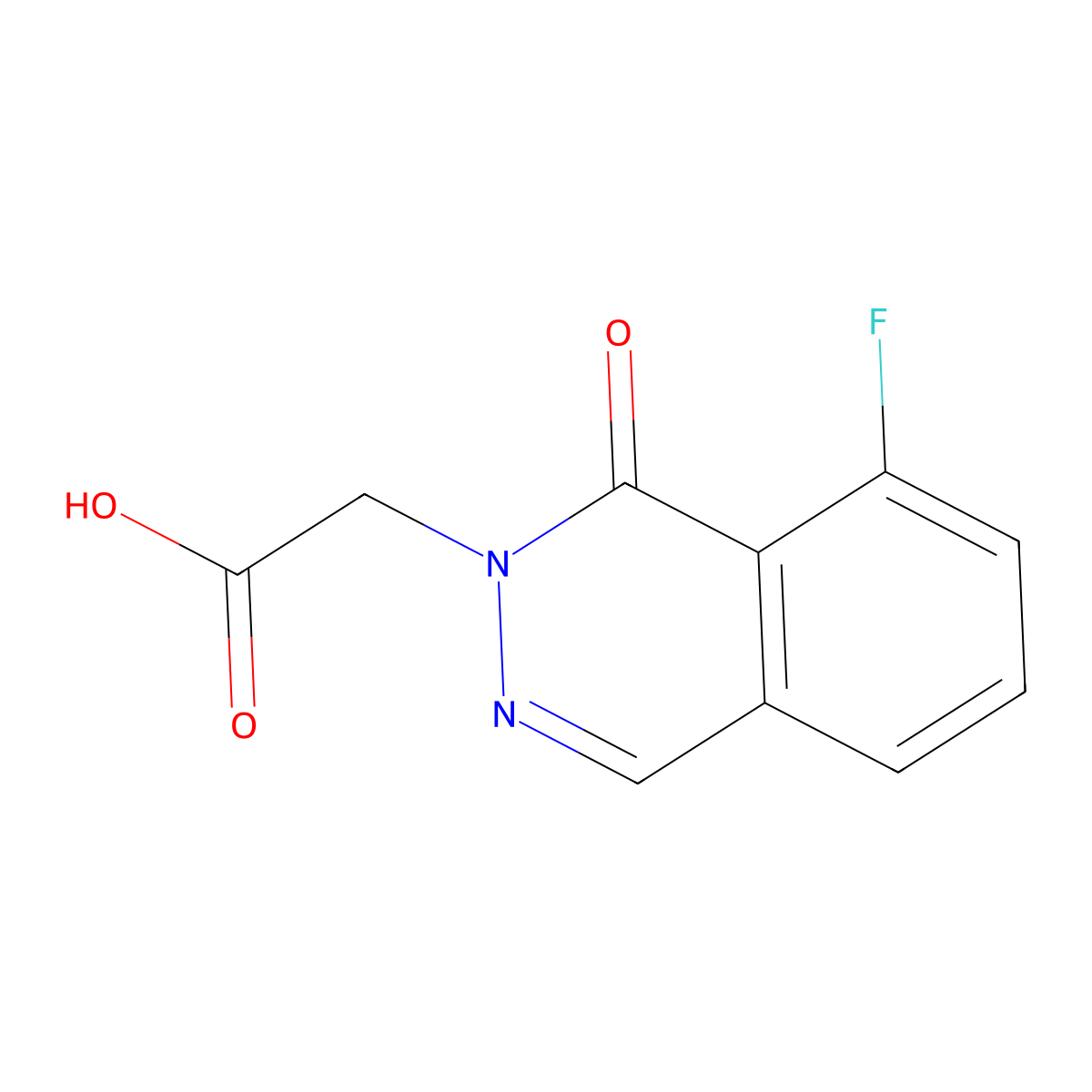 2-(8-Fluoro-1-oxo-1,2-dihydrophthalazin-2-yl)acetic acid molecular structure, CAS 2059932-47-5
