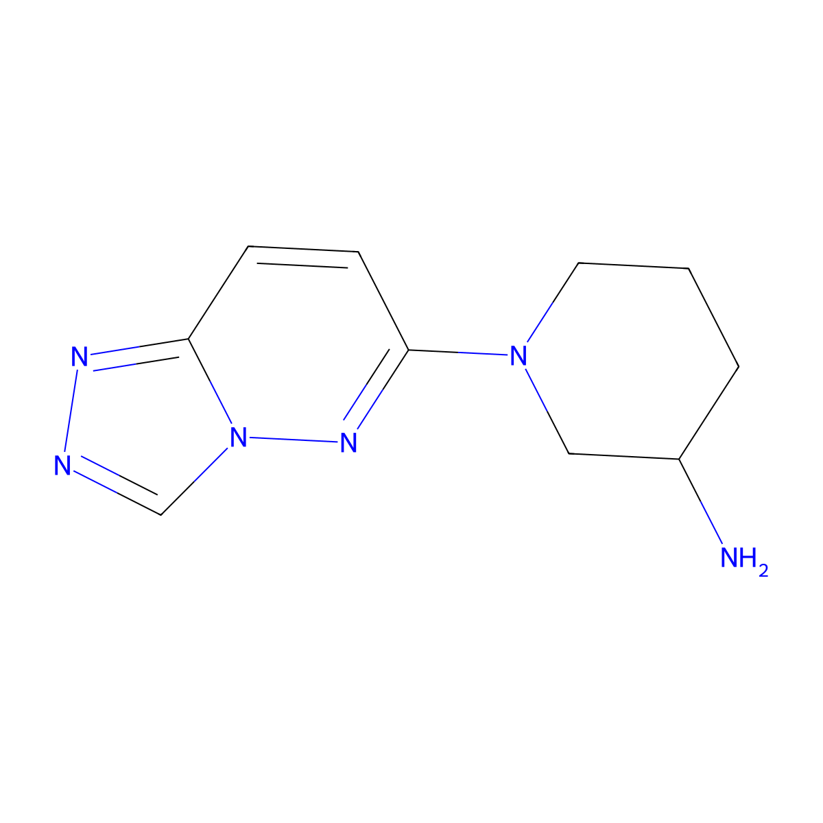 1-{[1,2,4]Triazolo[4,3-b]pyridazin-6-yl}piperidin-3-amine molecular structure, CAS 2059933-08-1