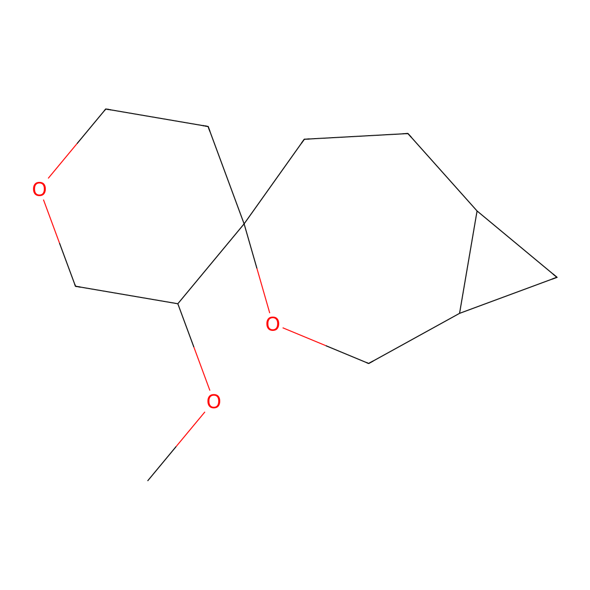 3'-Methoxy-3-oxaspiro[bicyclo[5.1.0]octane-4,4'-oxane] molecular structure, CAS 2059933-13-8