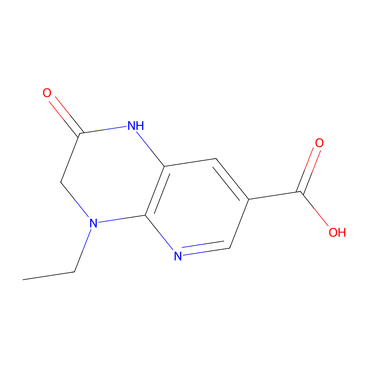 4-Ethyl-2-oxo-1H,2H,3H,4H-pyrido[2,3-b]pyrazine-7-carboxylic acid molecular structure, CAS 2059933-22-9