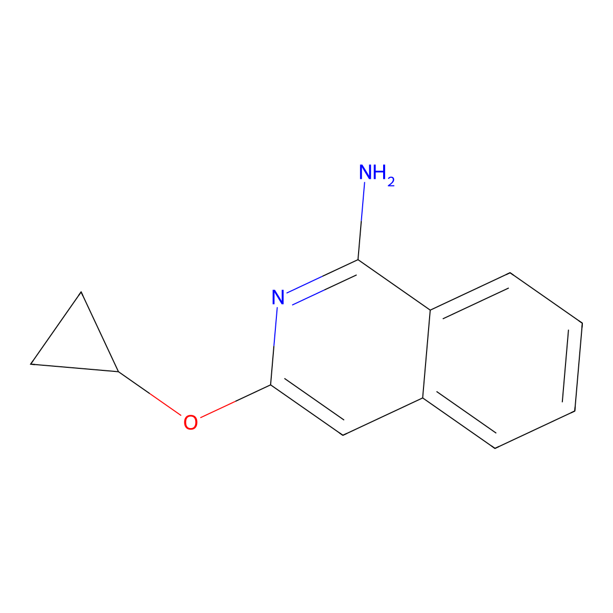 3-Cyclopropoxyisoquinolin-1-amine molecular structure, CAS 2059933-25-2