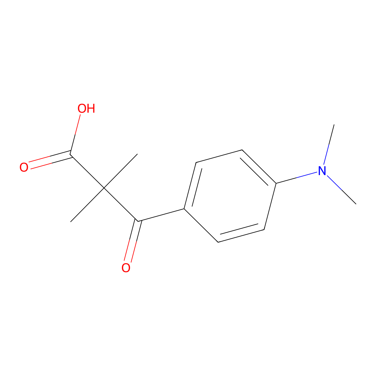 3-[4-(Dimethylamino)phenyl]-2,2-dimethyl-3-oxopropanoic acid molecular structure, CAS 2059933-60-5