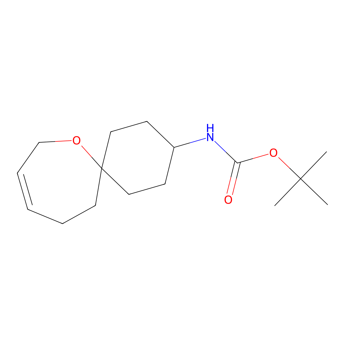tert-Butyl N-{7-oxaspiro[5.6]dodec-9-en-3-yl}carbamate molecular structure, CAS 2059933-85-4