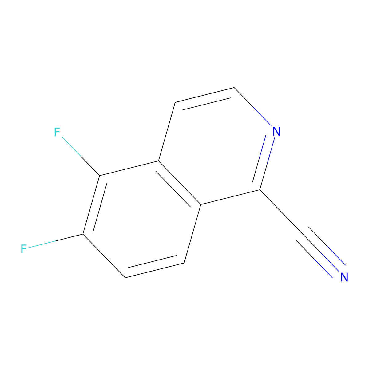 5,6-Difluoroisoquinoline-1-carbonitrile molecular structure, CAS 2059933-94-5