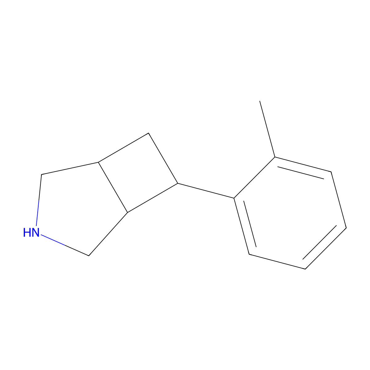 6-(2-Methylphenyl)-3-azabicyclo[3.2.0]heptane molecular structure, CAS 2059934-61-9