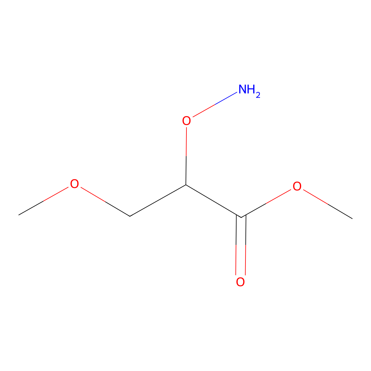 Methyl 2-(aminooxy)-3-methoxypropanoate molecular structure, CAS 2059934-76-6
