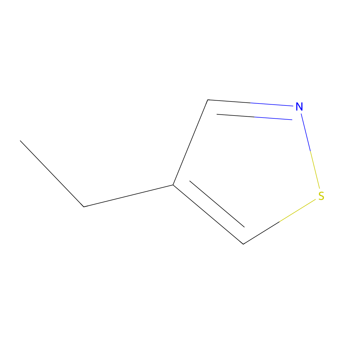 4-Ethyl-1,2-thiazole molecular structure, CAS 2059934-94-8