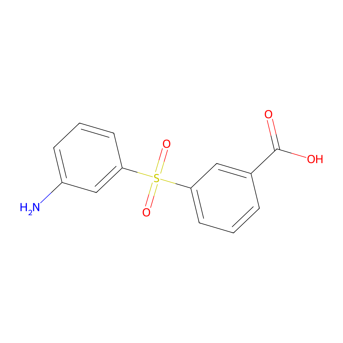 3-(3-Aminobenzenesulfonyl)benzoic acid molecular structure, CAS 2059935-16-7