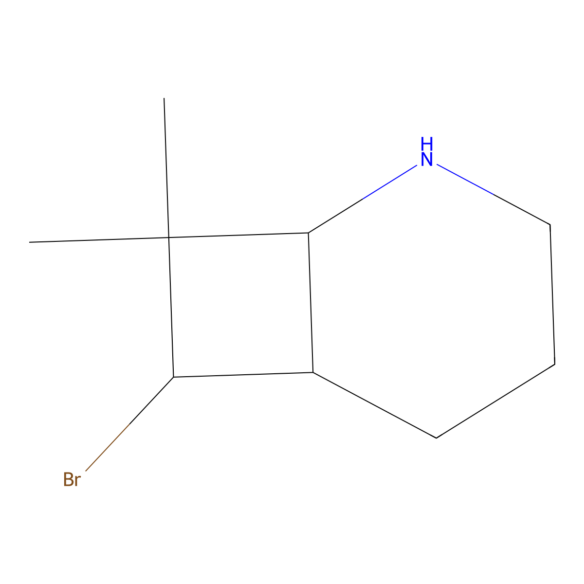 7-Bromo-8,8-dimethyl-2-azabicyclo[4.2.0]octane molecular structure, CAS 2059935-18-9