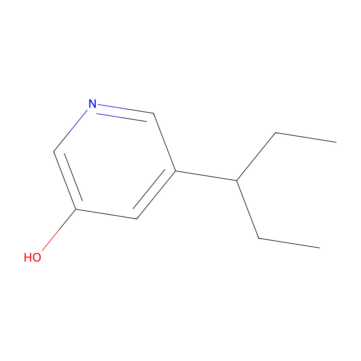 5-(Pentan-3-yl)pyridin-3-ol molecular structure, CAS 2059935-25-8