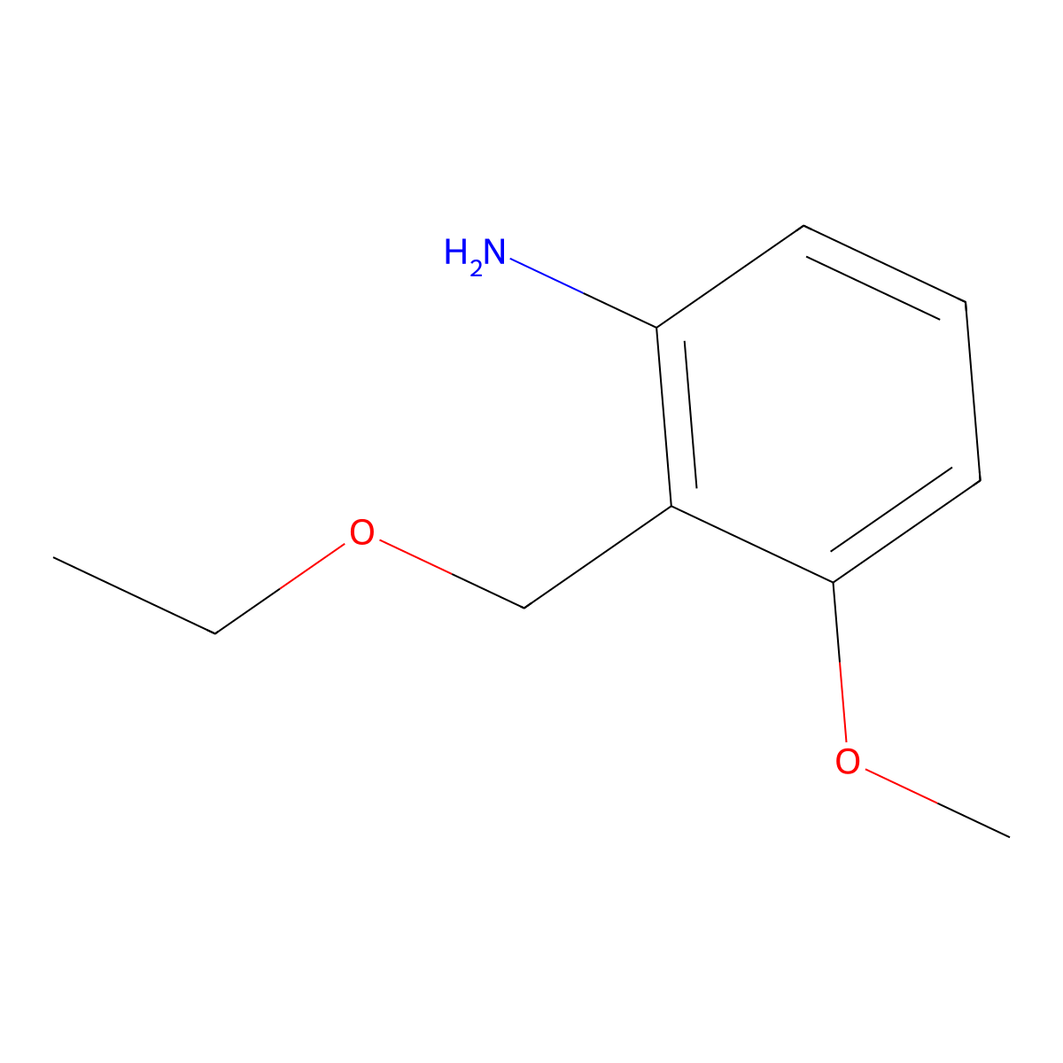 2-(Ethoxymethyl)-3-methoxyaniline molecular structure, CAS 2059935-28-1