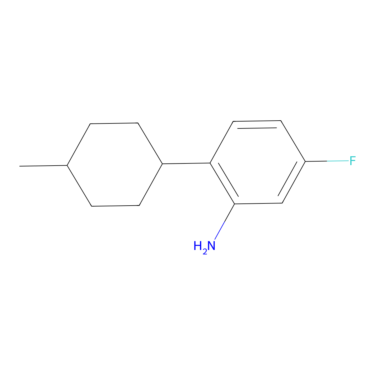5-Fluoro-2-(4-methylcyclohexyl)aniline molecular structure, CAS 2059935-32-7