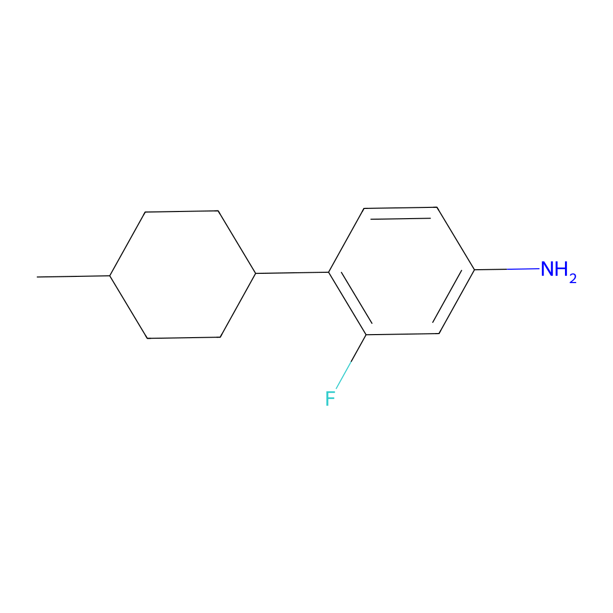 3-Fluoro-4-(4-methylcyclohexyl)aniline molecular structure, CAS 2059935-38-3