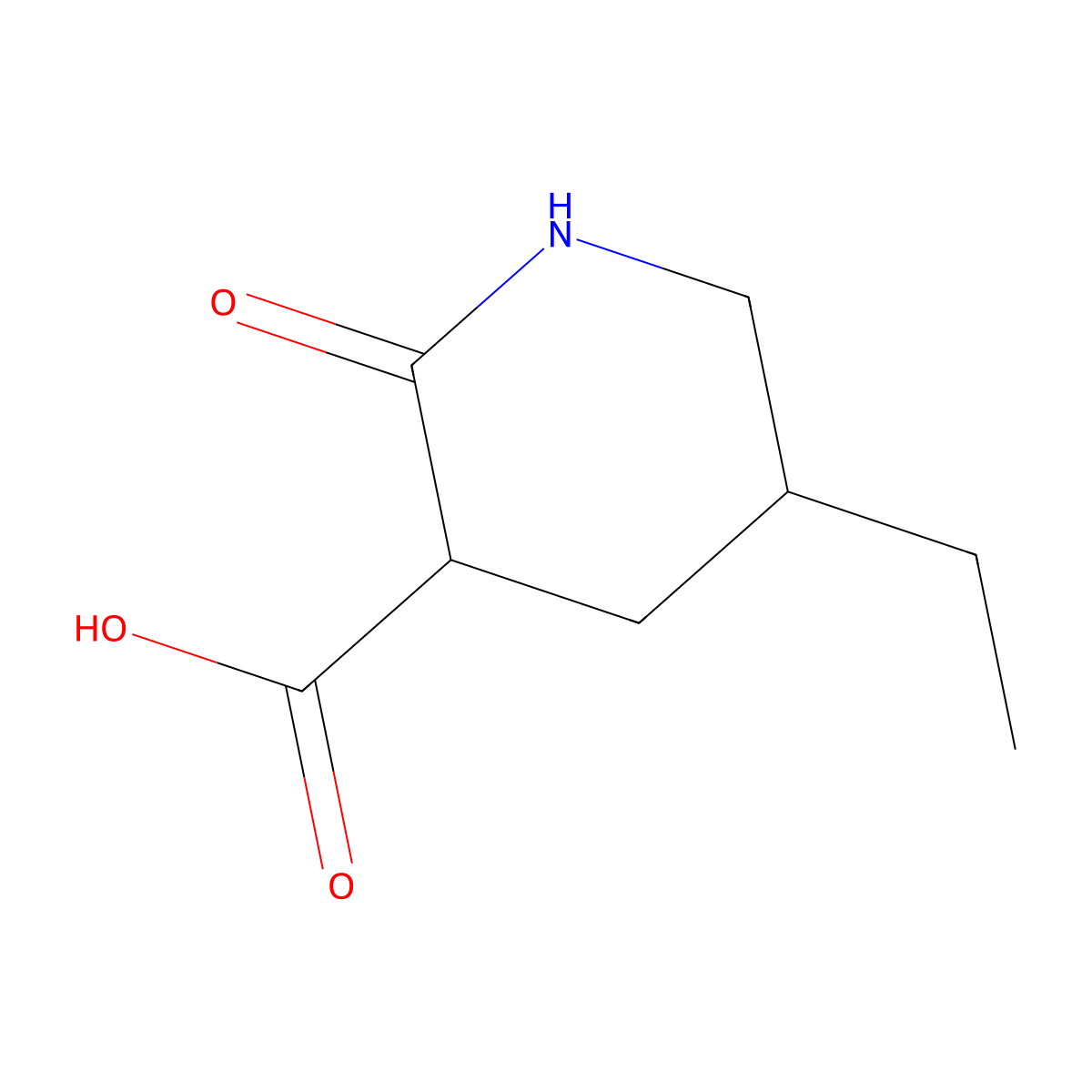 5-Ethyl-2-oxopiperidine-3-carboxylic acid molecular structure, CAS 2059935-46-3