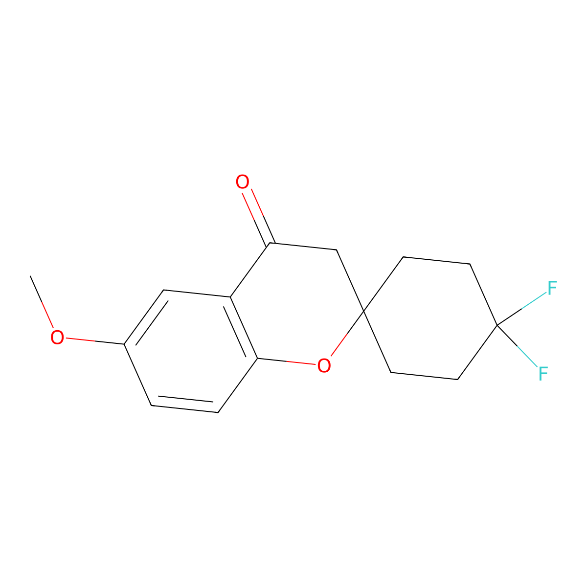4',4'-Difluoro-6-methoxy-3,4-dihydrospiro[1-benzopyran-2,1'-cyclohexane]-4-one molecular structure, CAS 2059935-81-6