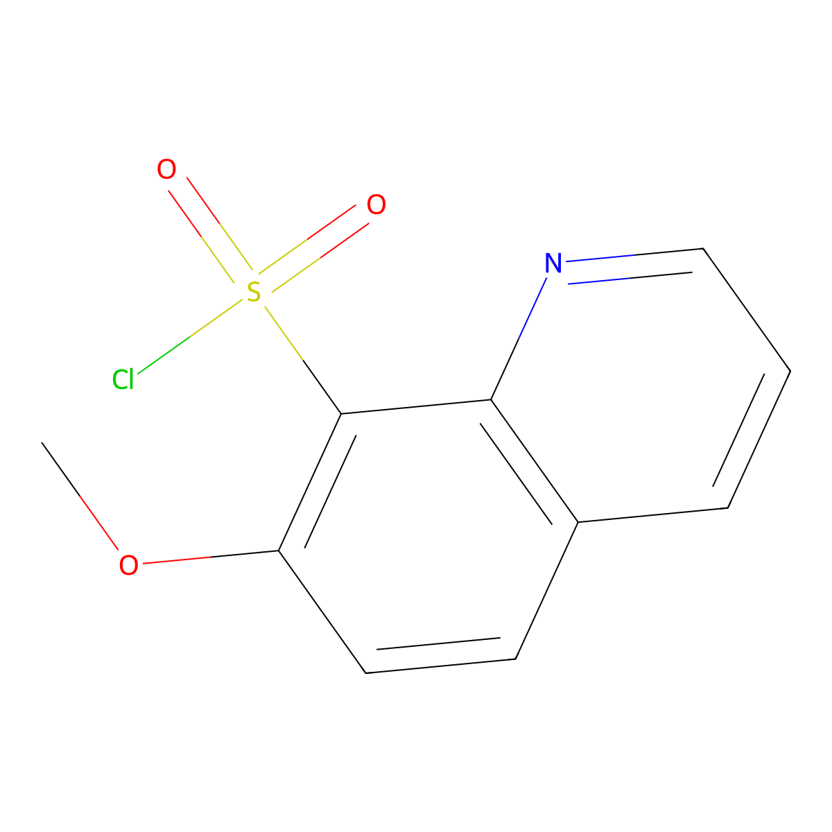 7-Methoxyquinoline-8-sulfonyl chloride molecular structure, CAS 2059936-35-3
