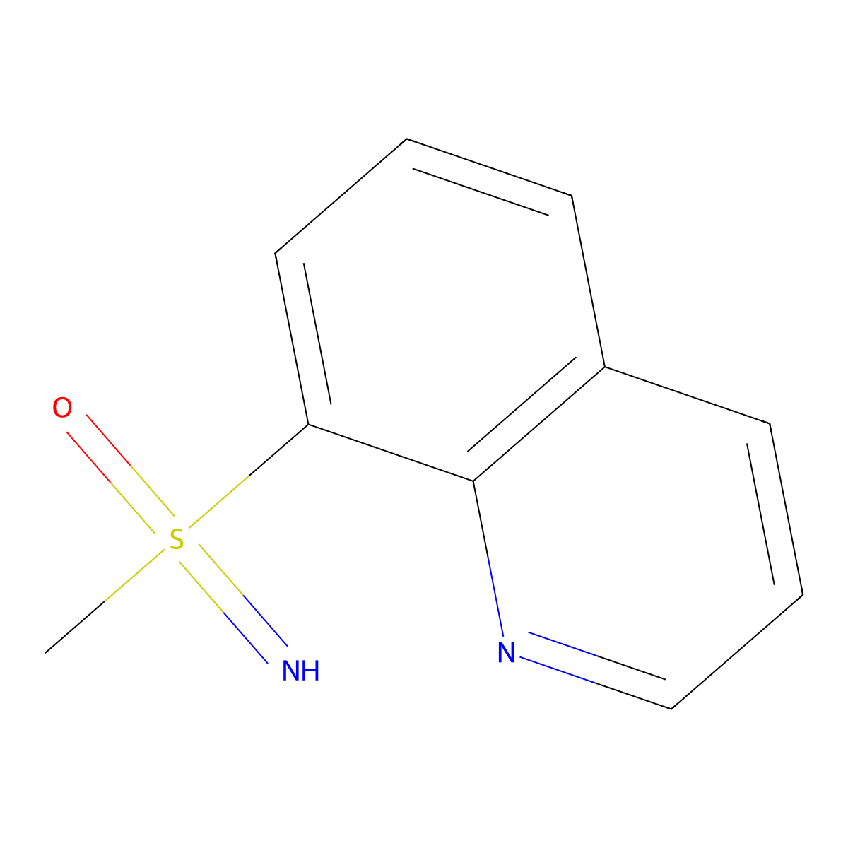 Imino(methyl)(quinolin-8-yl)-lambda6-sulfanone molecular structure, CAS 2059936-54-6