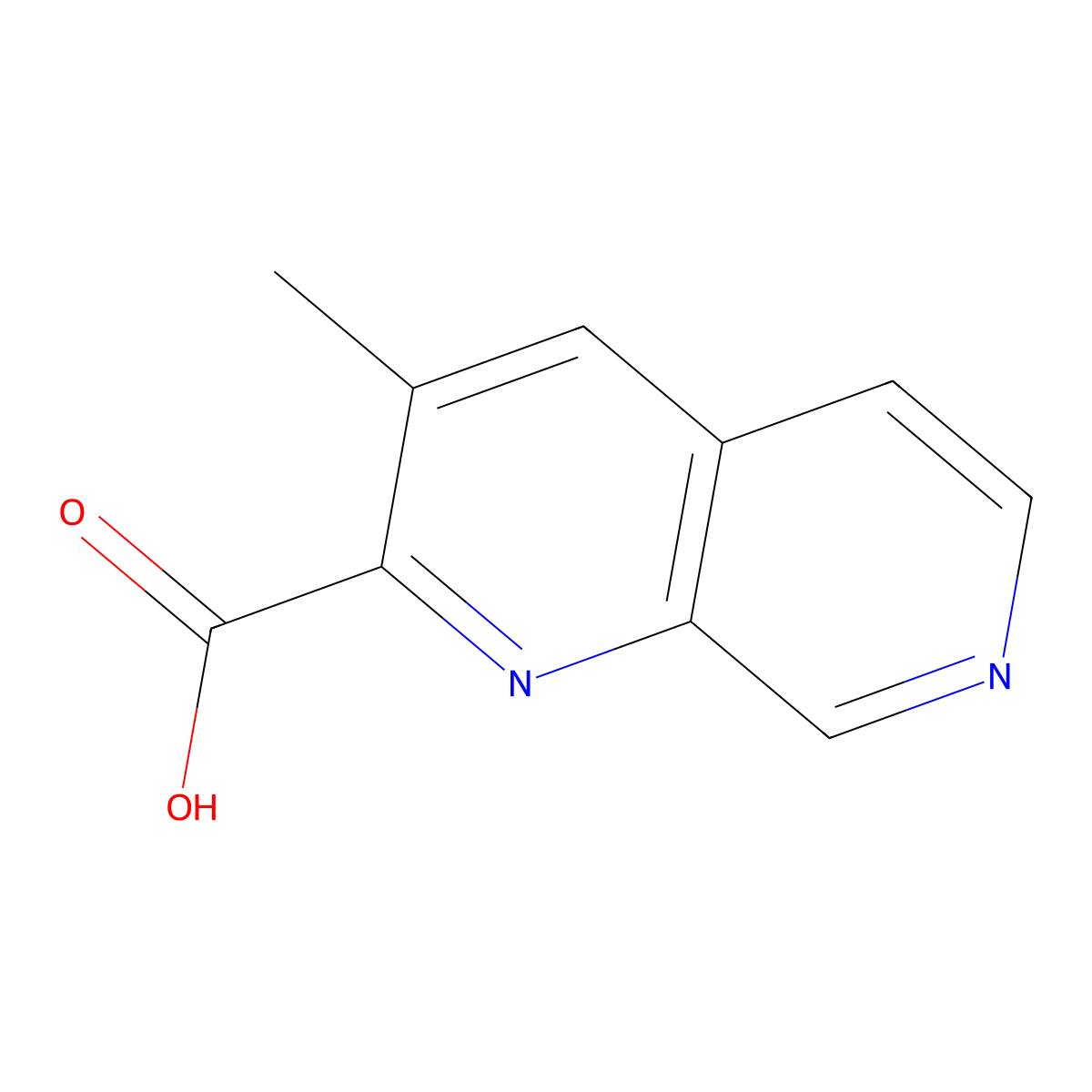 3-Methyl-1,7-naphthyridine-2-carboxylic acid molecular structure, CAS 2059937-06-1
