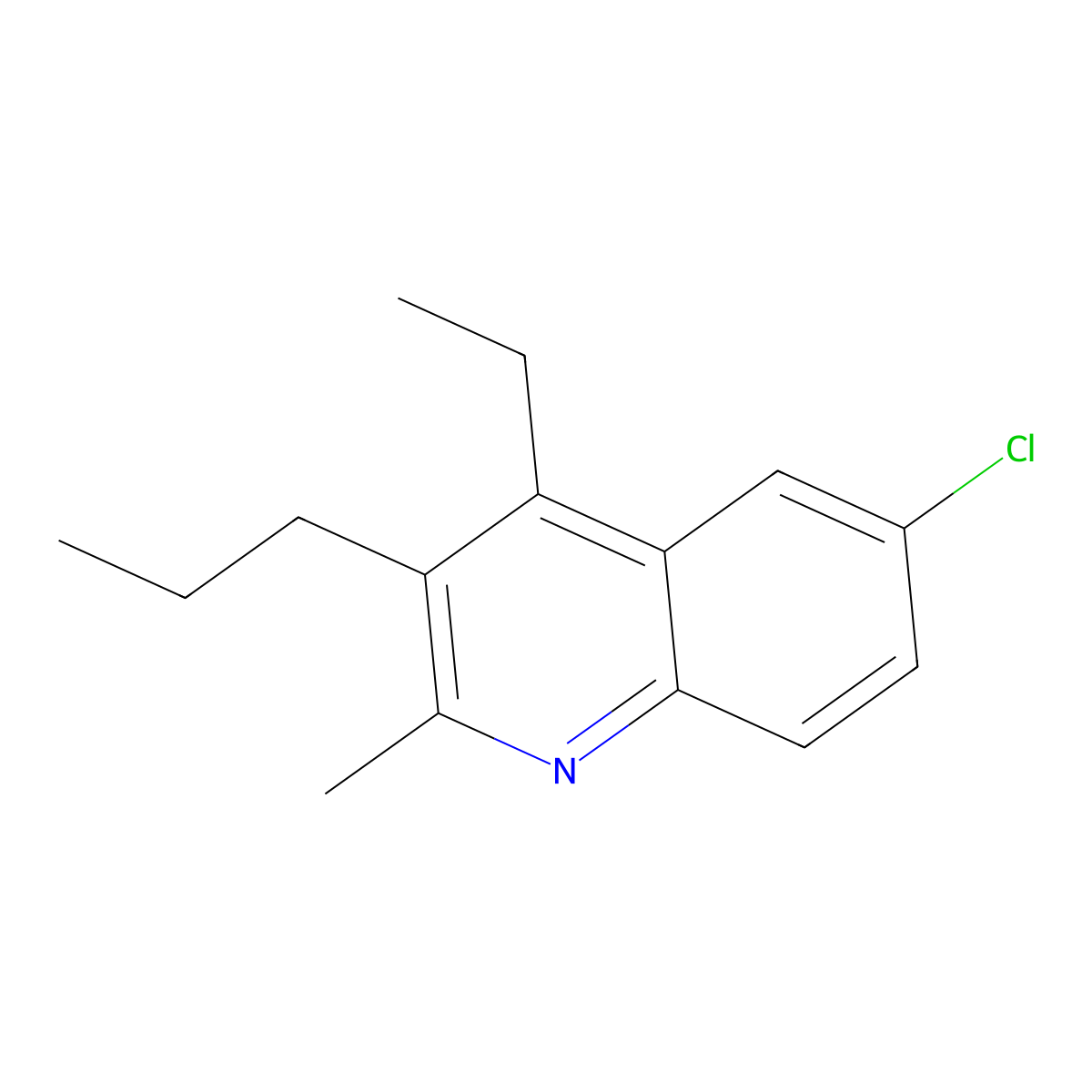 6-Chloro-4-ethyl-2-methyl-3-propylquinoline molecular structure, CAS 2059937-46-9