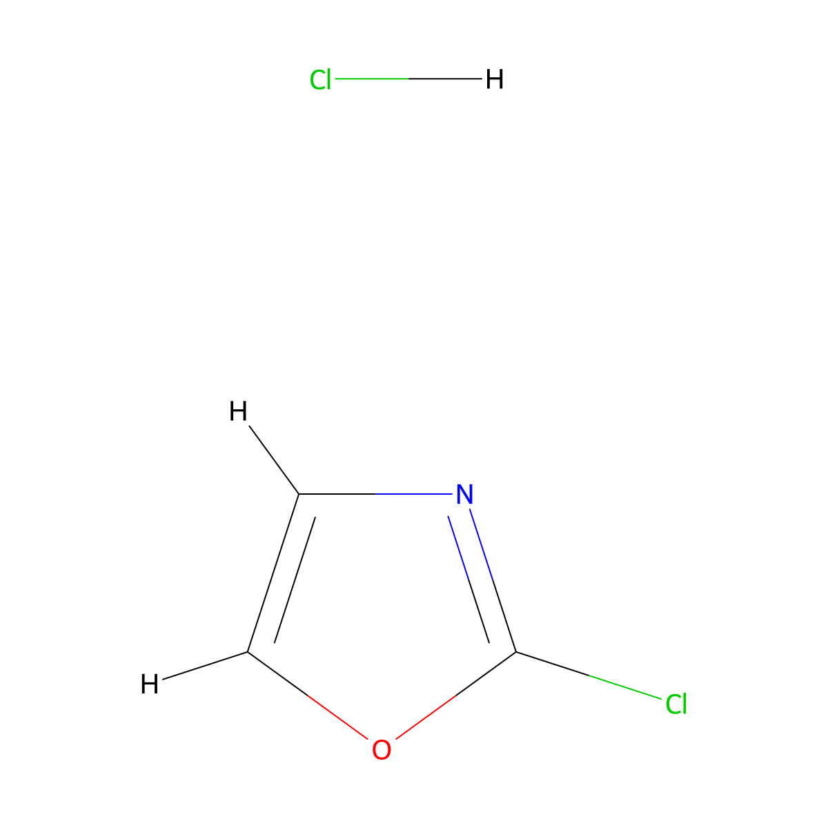 2-Chloro-1,3-oxazole hydrochloride molecular structure, CAS 2059937-68-5