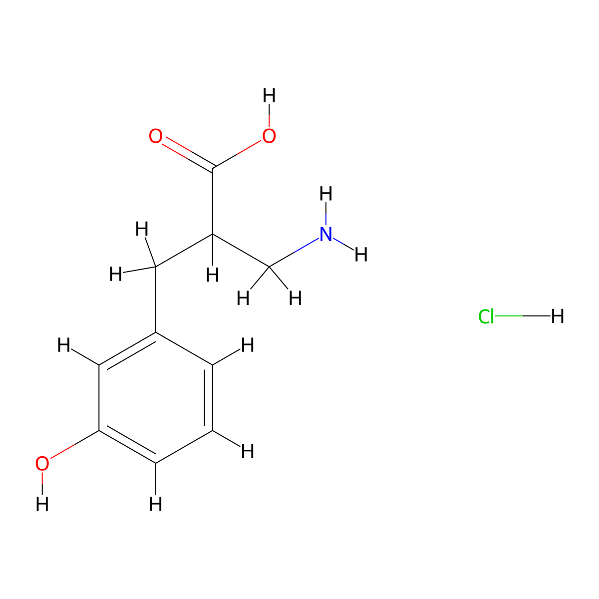 3-Amino-2-((3-hydroxyphenyl)methyl)propanoic acid hydrochloride molecular structure, CAS 2059937-73-2