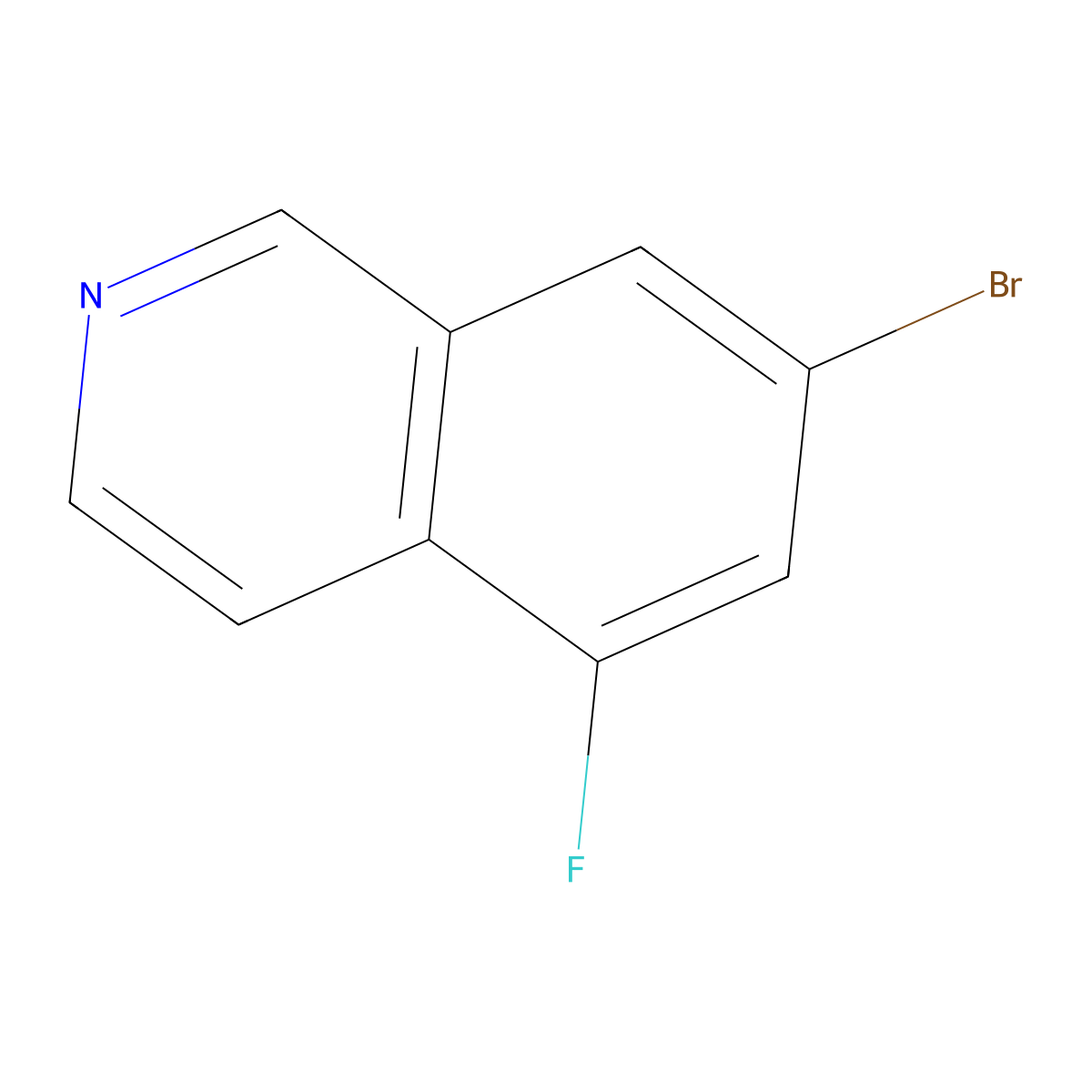 7-Bromo-5-fluoroisoquinoline molecular structure, CAS 2059937-78-7