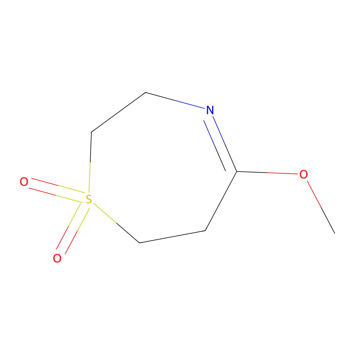 5-Methoxy-2,3,6,7-tetrahydro-1lambda6,4-thiazepine-1,1-dione molecular structure, CAS 2059937-84-5
