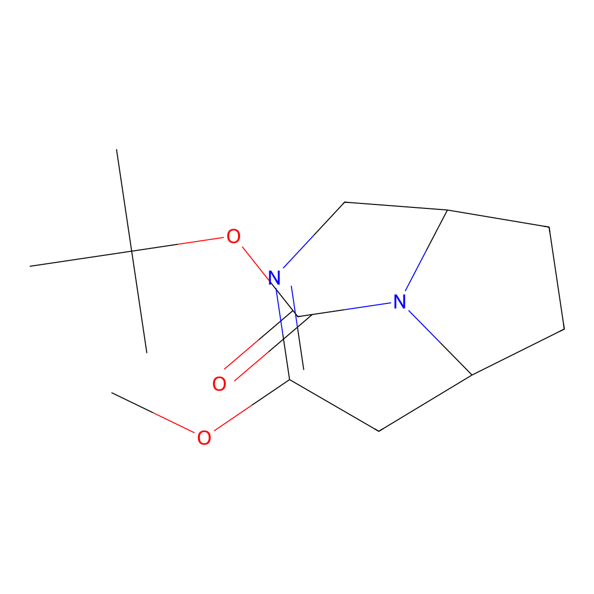 Tert-butyl 4-methoxy-3,9-diazabicyclo(4.2.1)non-3-ene-9-carboxylate molecular structure, CAS 2059937-99-2