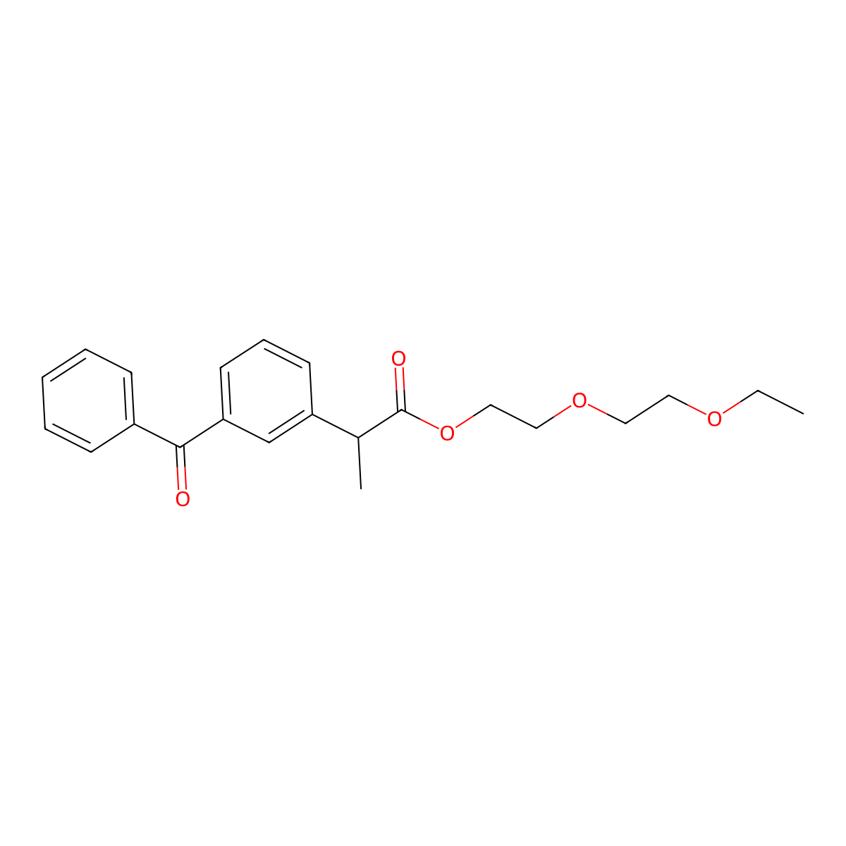 2-(2-Ethoxyethoxy)ethyl 2-(3-benzoylphenyl)propanoate molecular structure, CAS 2059938-05-3