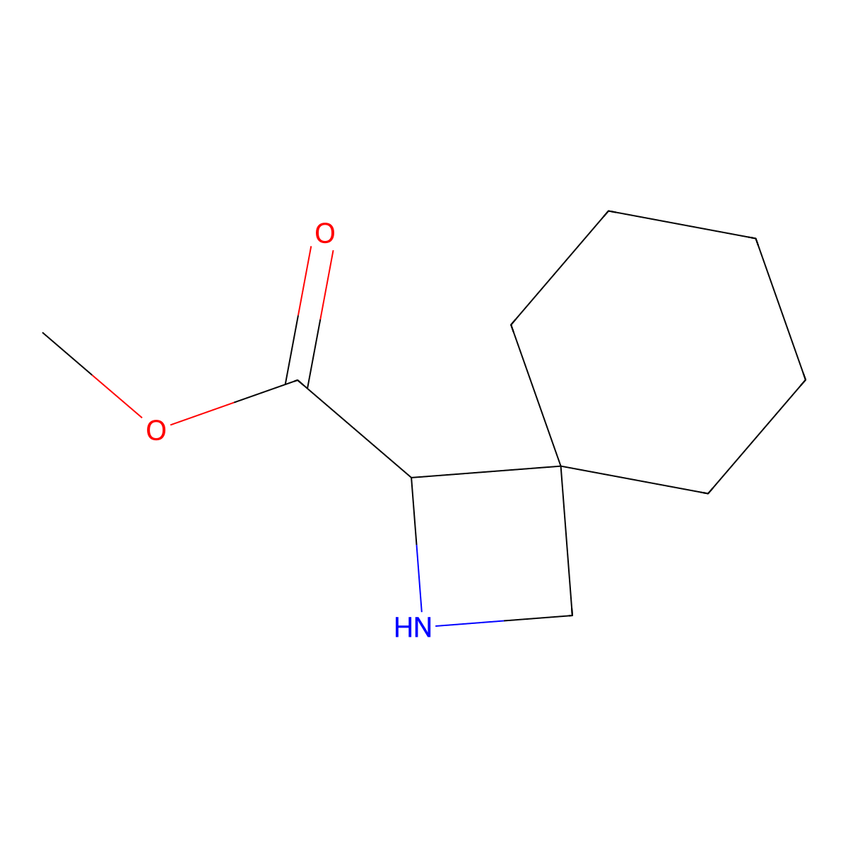Methyl 2-azaspiro[3.5]nonane-1-carboxylate molecular structure, CAS 2059938-10-0