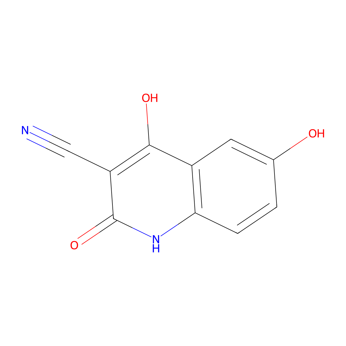 2,4,6-Trihydroxyquinoline-3-carbonitrile molecular structure, CAS 2059938-64-4